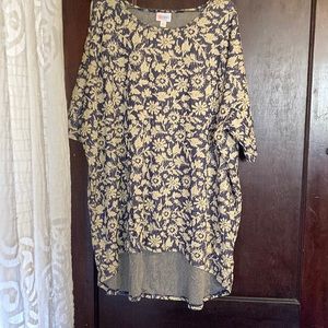 Blue & White floral top.